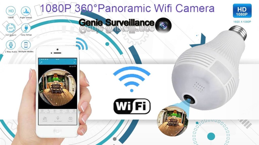 Picture of: How to setup light Bulb Camera wifi panorama  on smartphone