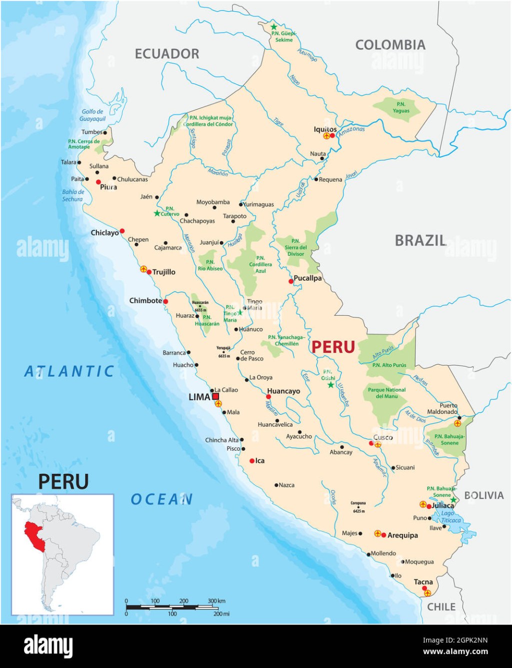 Picture of: Map peru chile Stock-Vektorgrafiken kaufen – Alamy