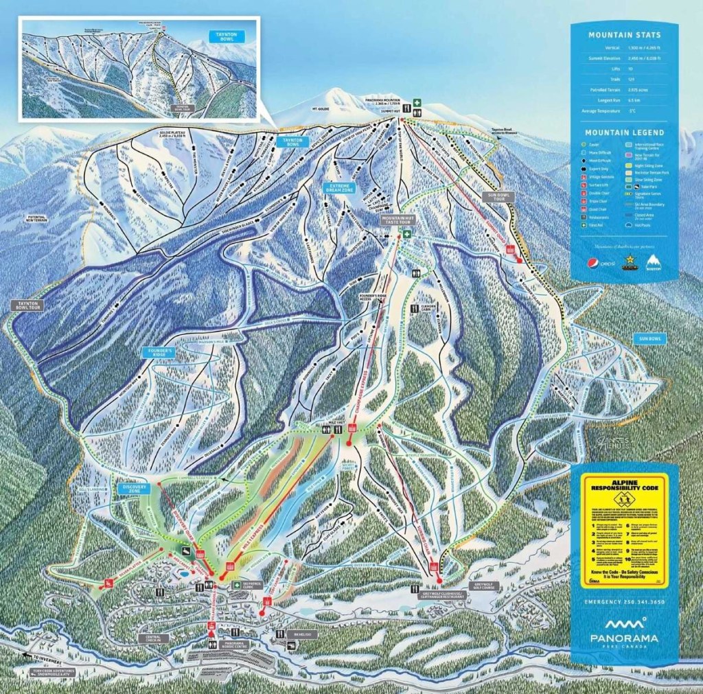 Picture of: Panorama Ski Resort – Trail Map – British Columbia