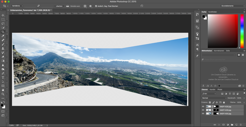 Picture of: Panoramas stitchen mit Adobe Photoshop Image-Merge – Richard