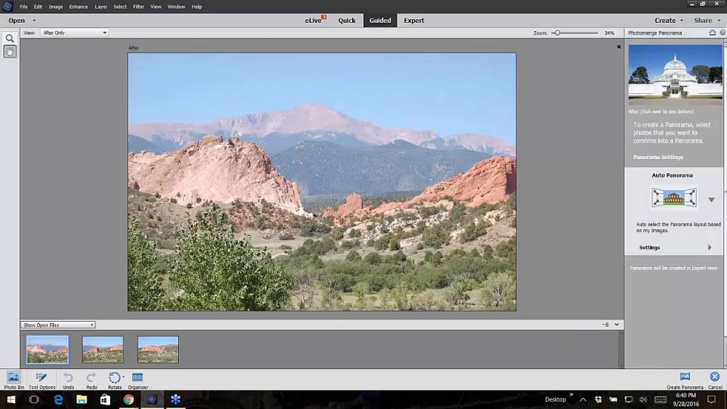 Picture of: Photoshop Elements Panorama Stitching Photos Together